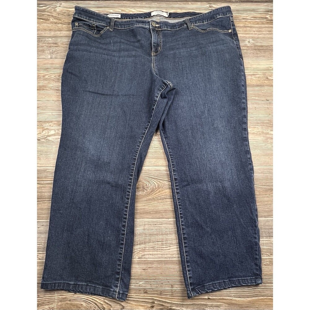 Torrid  Relaxed Bootcut Jeans Womens‎ Plus 28S (Short) Blue Denim Stretch